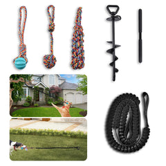 Xaninp tether tug steel stake setup for stable outdoor play in yards