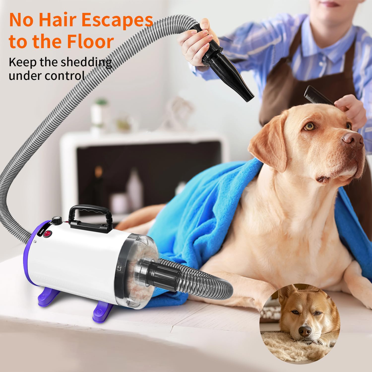 Xapigo dog grooming kit nozzles-5 close-up highlights versatile attachment options.