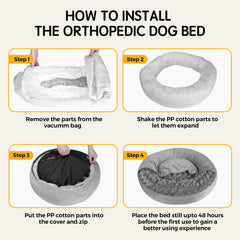 Xavaro cave dog bed blanket inside view demonstrates warm, protective burrow feeling.