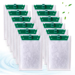 xbbwmrs 12-count medium filter cartridges packaging demonstrates a ready-to-use setup for small tanks