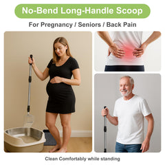 XBX adjustable telescopic handle offers customizable height for easier cleanup