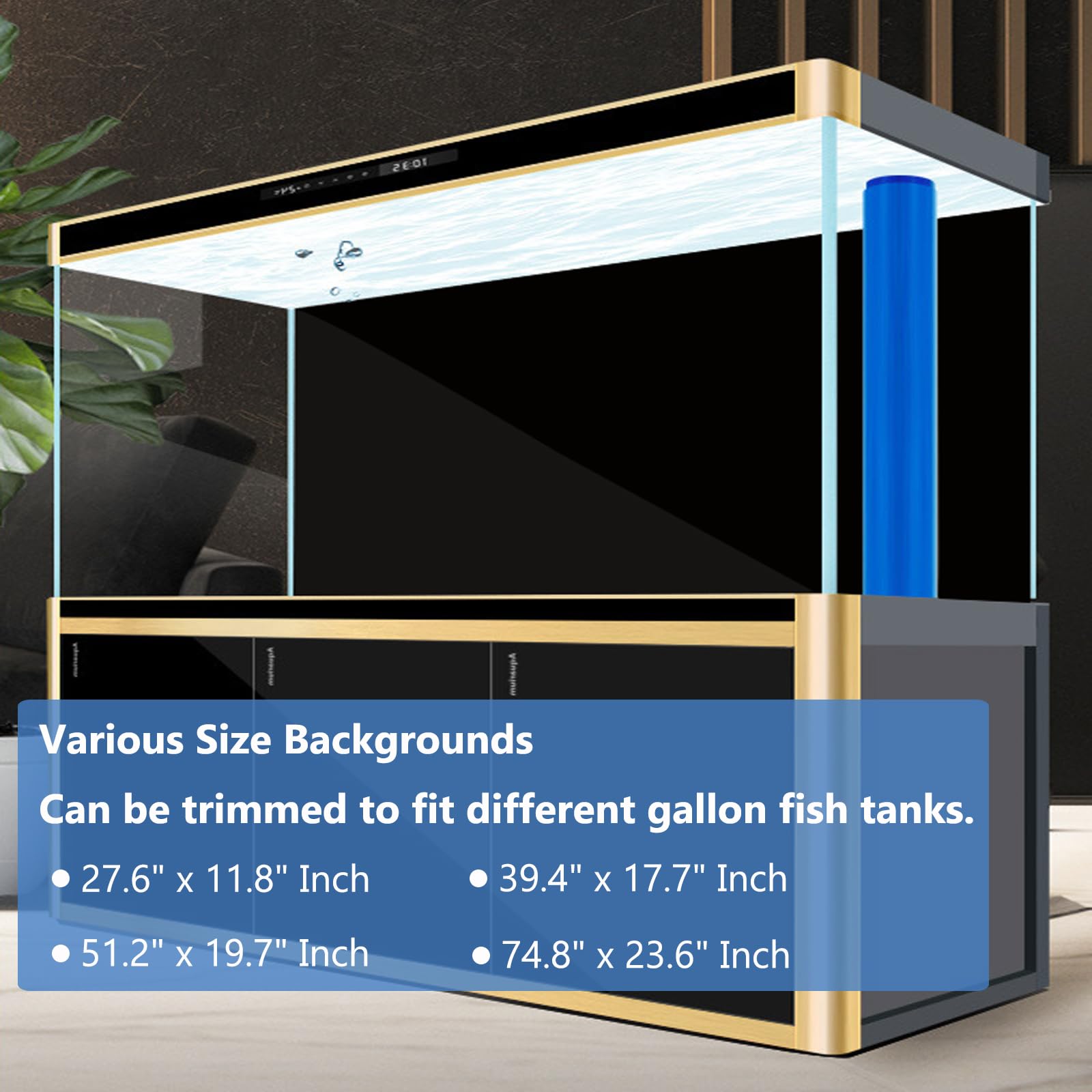 XCNO background static cling demonstrated for easy, glue-free installation