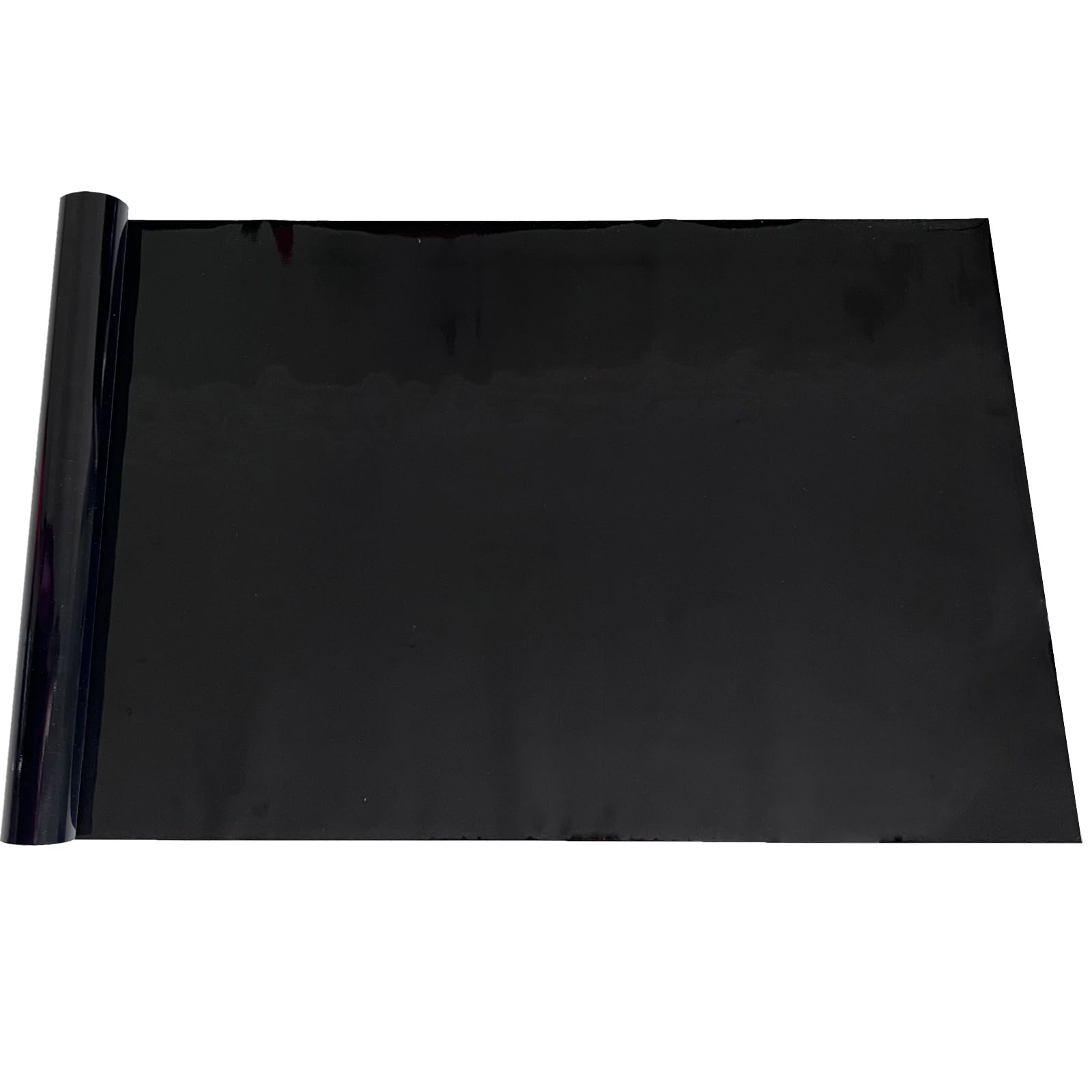 XCNO aquarium background static cling black backdrop hides hoses for a cleaner tank.