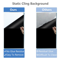 XCNO black aquarium background vinyl trim-to-fit for any tank size.