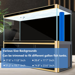 XCNO fish-tank backdrop vinyl black is waterproof and crease resistant.