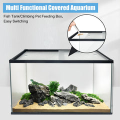 XDPET 29 gallon horizontal rectangle layout for landscape-friendly aquascape.