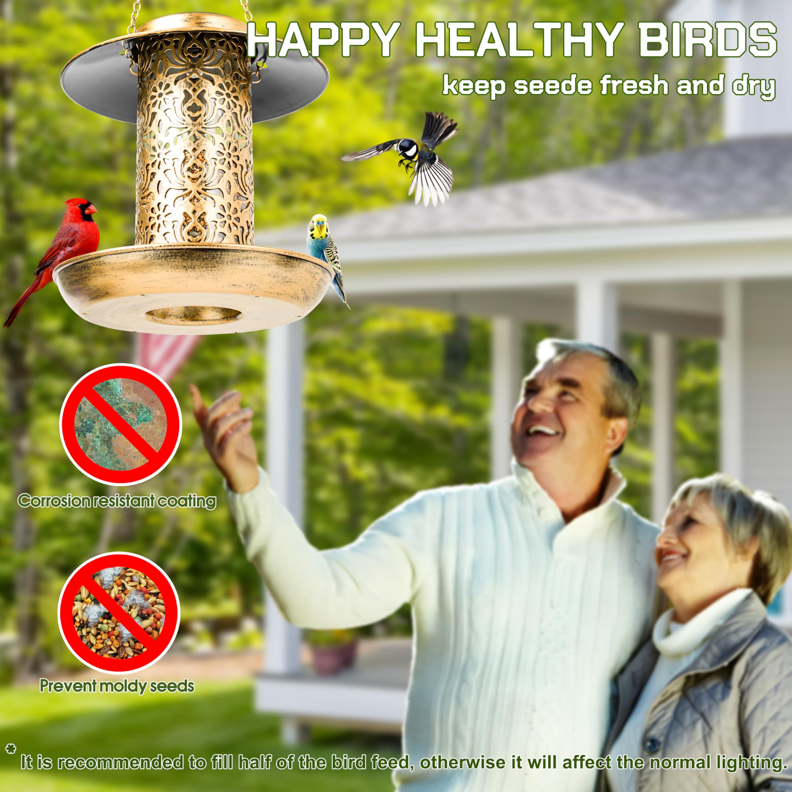 XDW-GIFTS bronze solar LED lights illuminate nights for ambiance