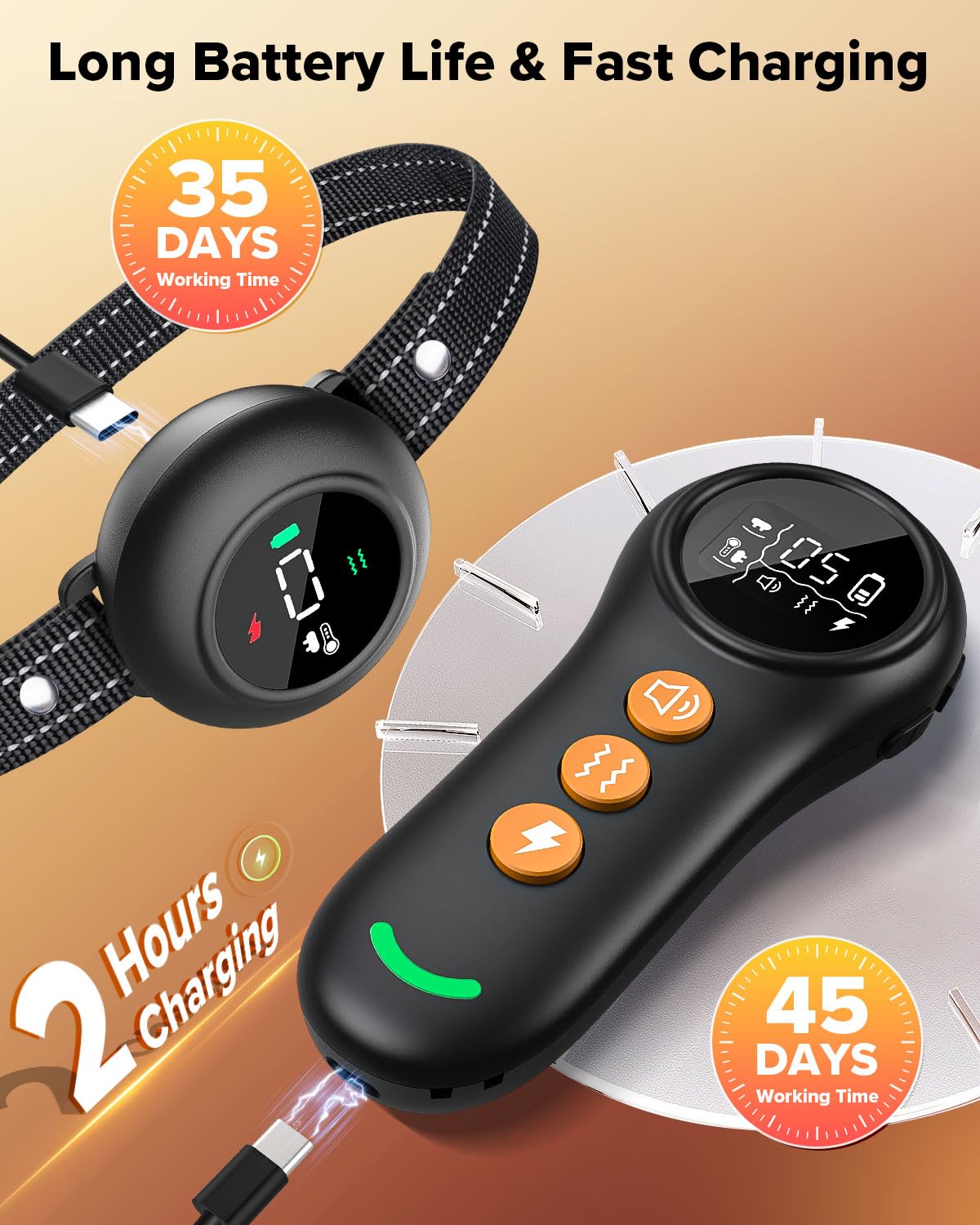 XDX adjustable collar fits 8 to 25 inches for diverse breeds