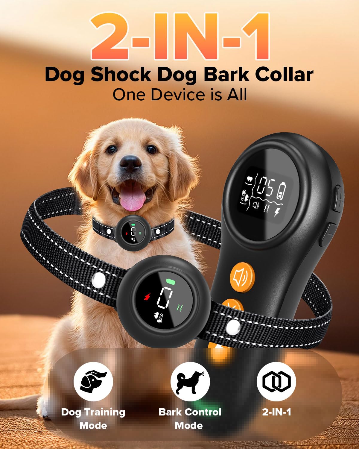 XDX bark-control-unit detects barking and prompts gentle correction for calmer outdoor walks