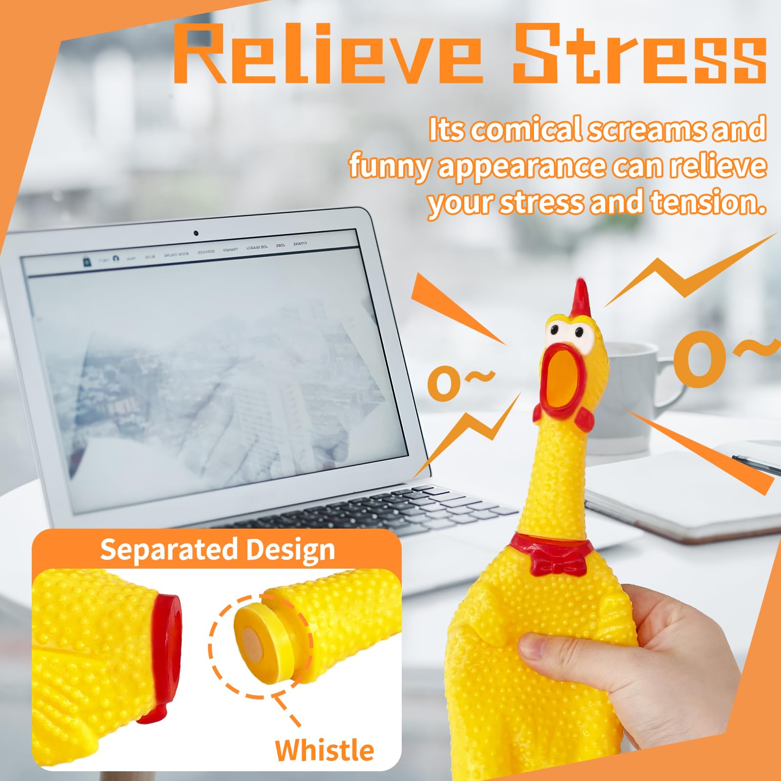 Xeehwb pollo de goma grande, juego interactivo para entrenamiento y recompensa durante sesiones.