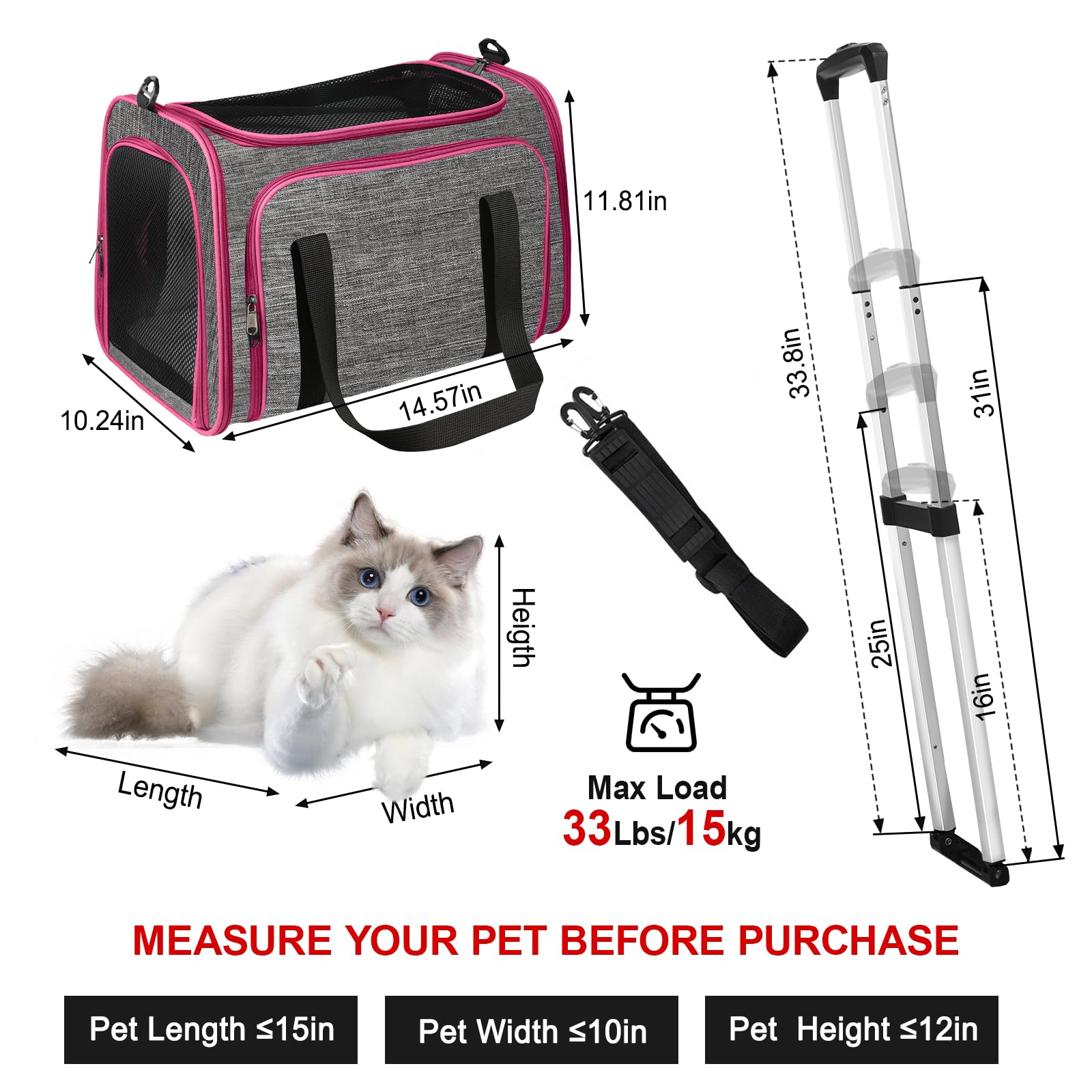 Xeoca pet carrier demonstrates 360 degree wheels for smooth movement