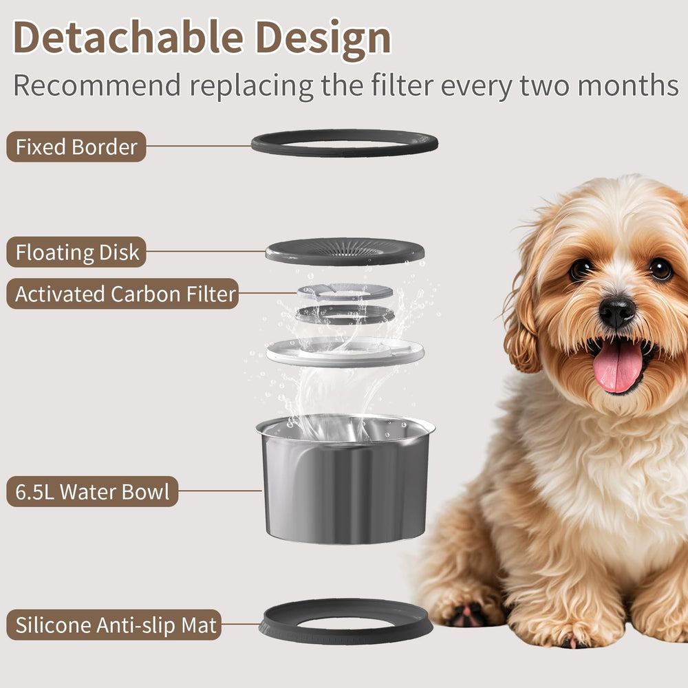Xetino durable stainless steel dog water bowl for long-lasting use
