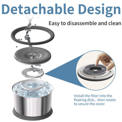 Xetino pre-use soak instruction image helps prevent carbon dust in water
