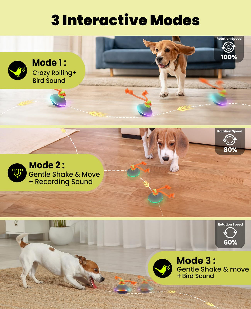 Xeuch interactive dog toy emits chirps for training and bonding sessions