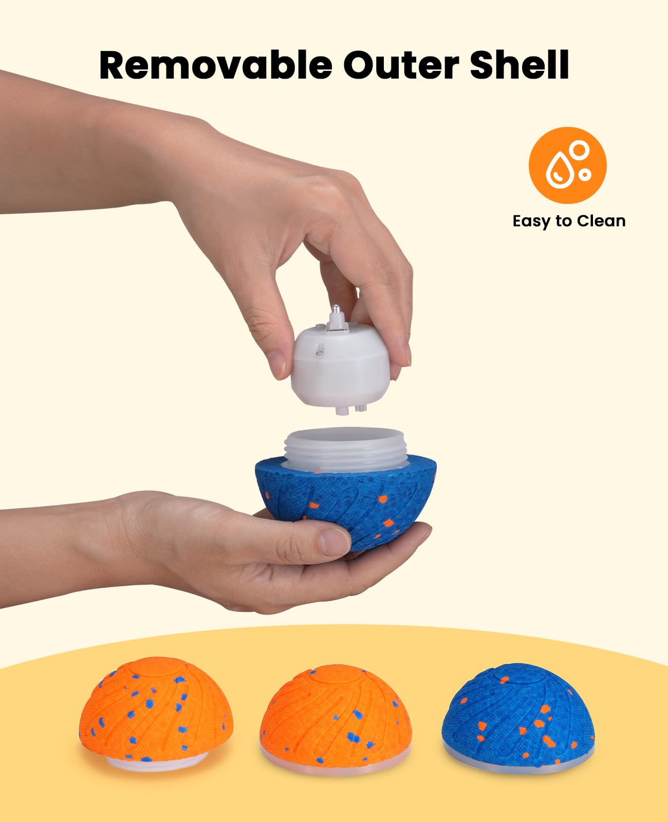 Xeuch ball replaceable shell enables ongoing play and easy refresh.