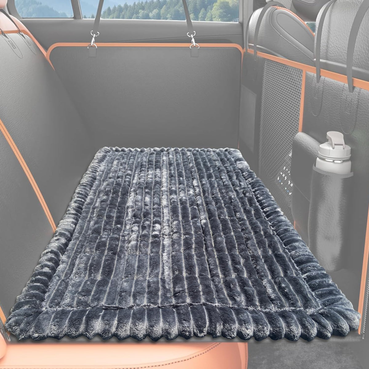 XFEXM dog bed mat for car backseat non-slip secure ride
