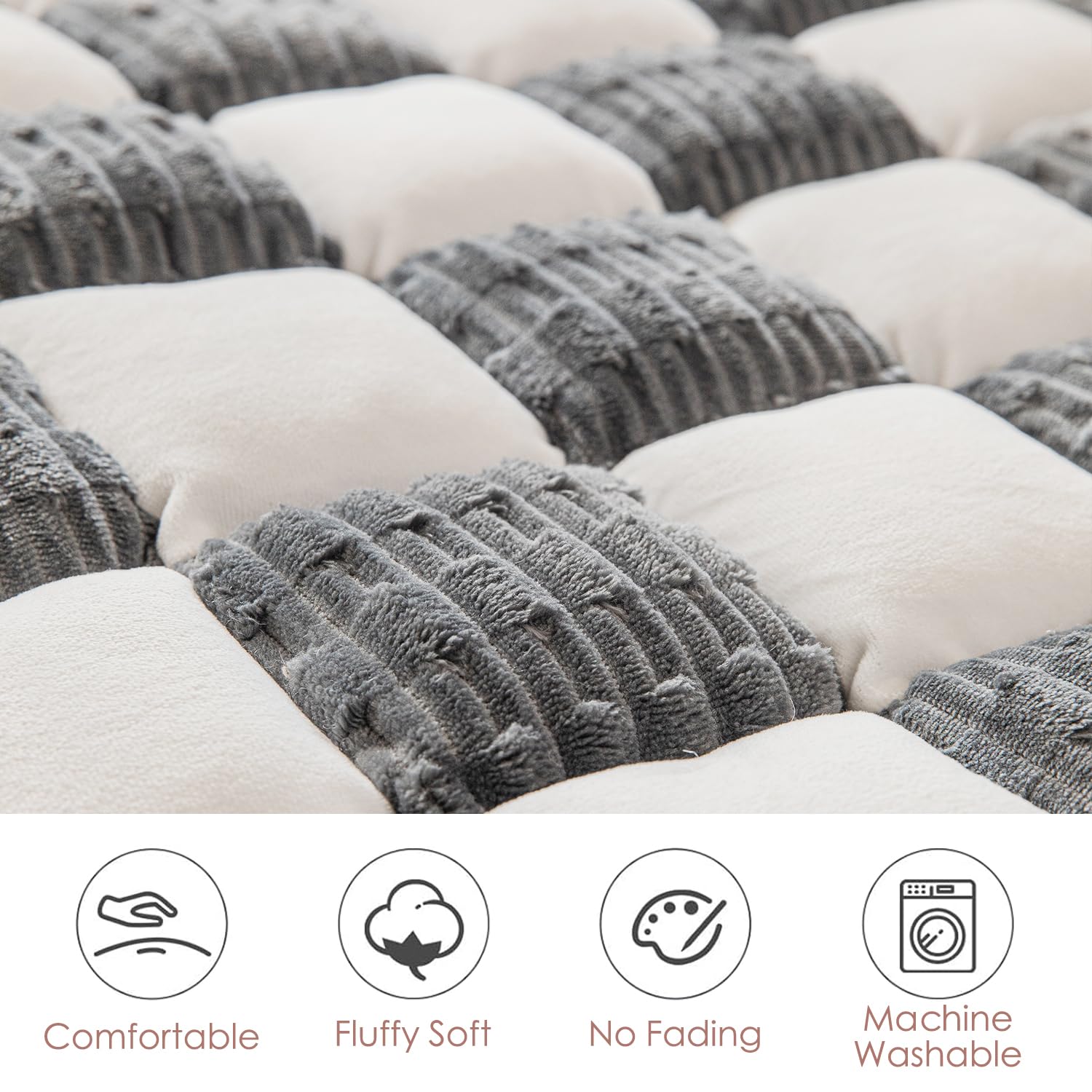 XFEXM Dog Bed Mat soft flannel surface feels cozy for paws and skin.