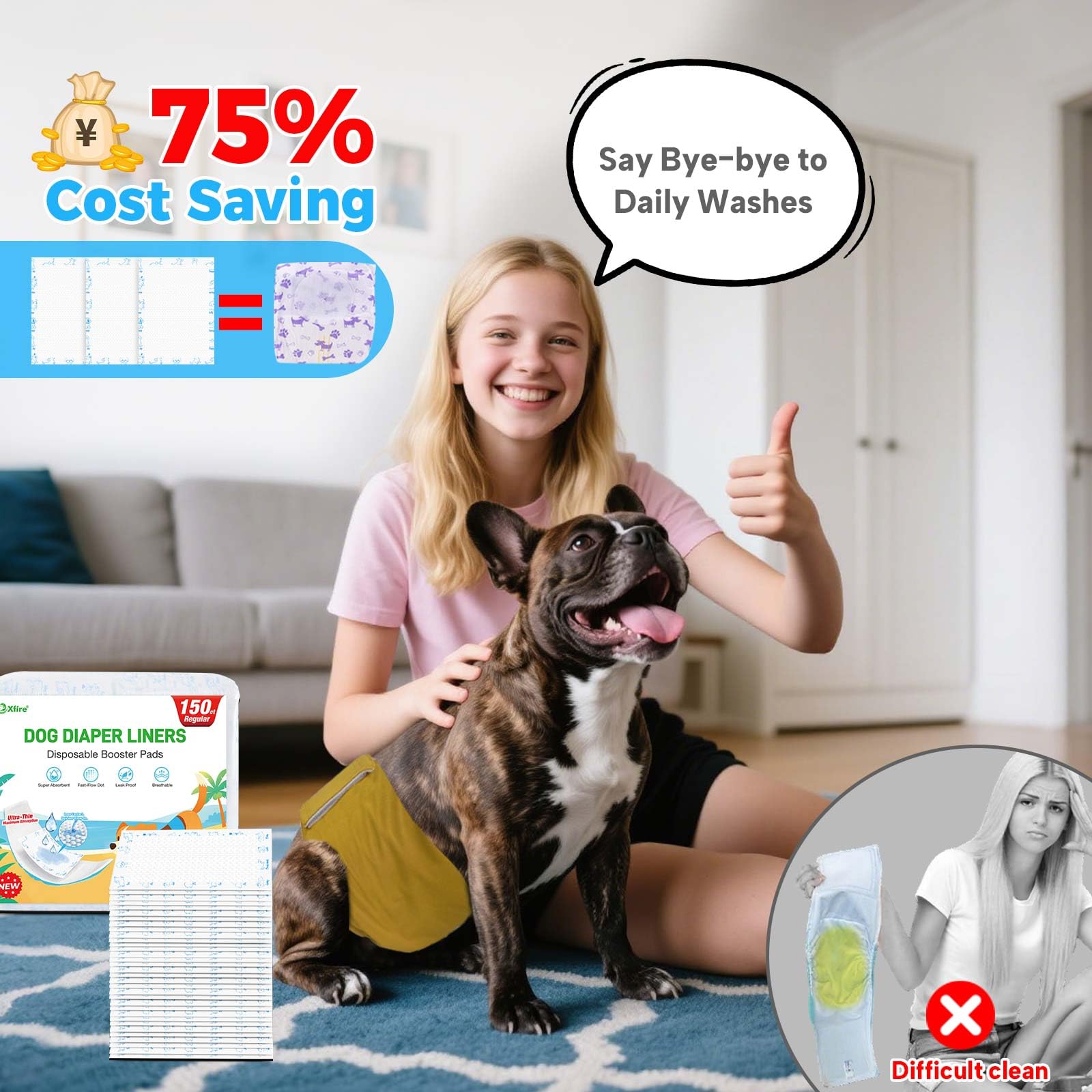 Xfire liner 360-degree leak guard shows reliable overnight protection
