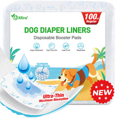 Xfire dog diaper liner regular overview shows lightweight, absorbent protection for daily wear.