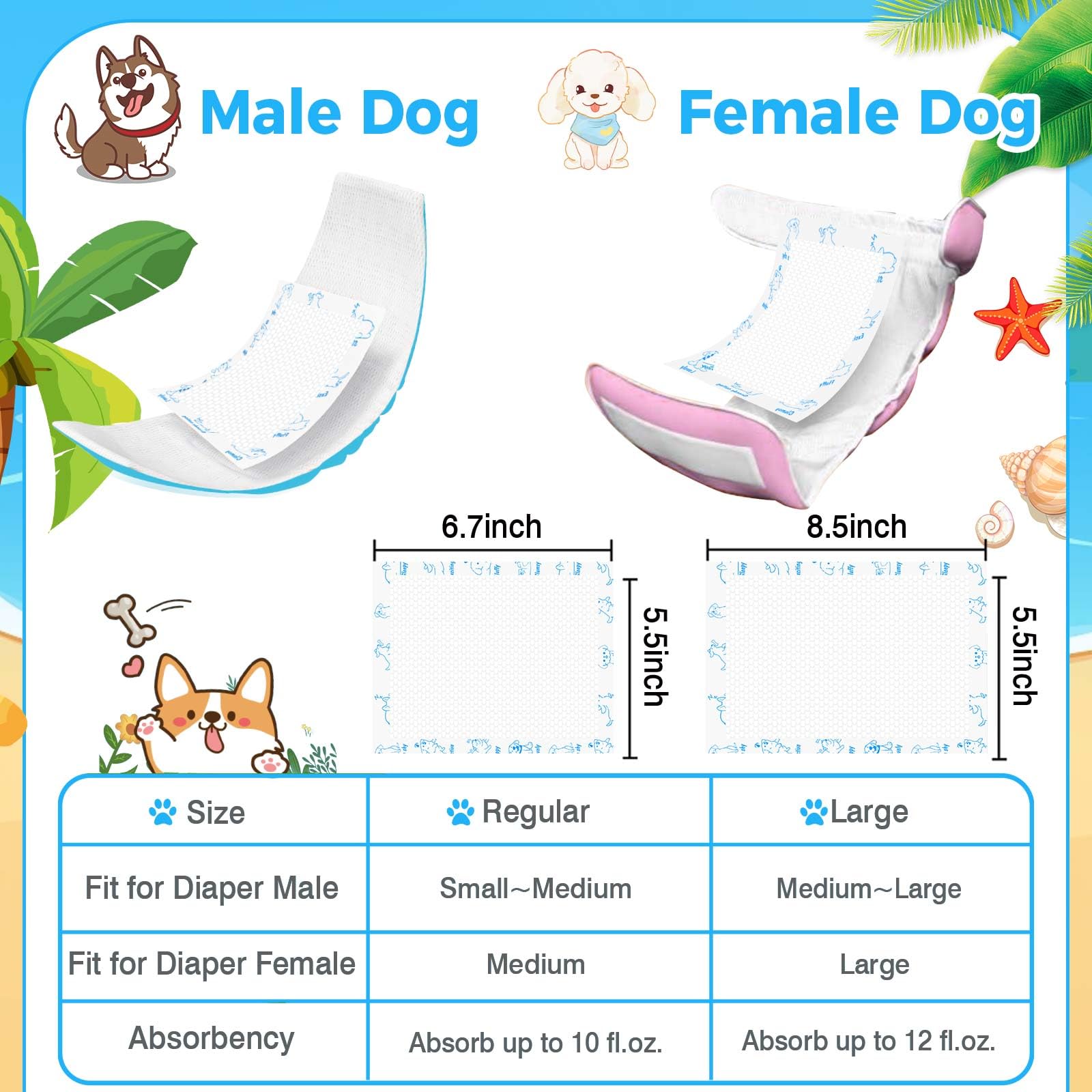 Xfire dog diaper liner paired with wraps supports daily pet care routines.