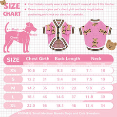 XGDMEIL five-size range XS-XL for small to medium breeds, inclusive fit