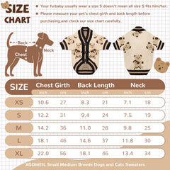 XGDMEIL soft-knit-dog-clothes-closeup beige; gentle touch and comfortable warmth