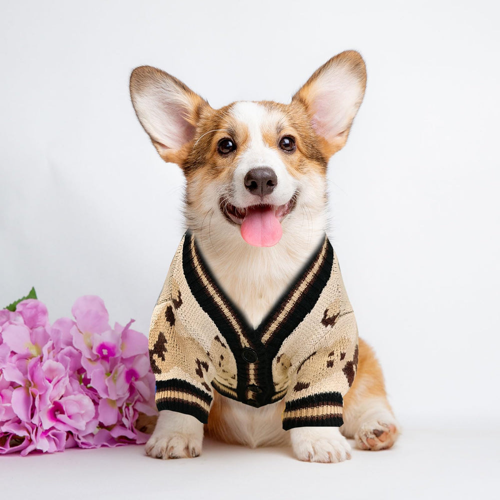 XGDMEIL winter-walk-dog-sweater-beige-xl; keeps pets comfortable on cold days