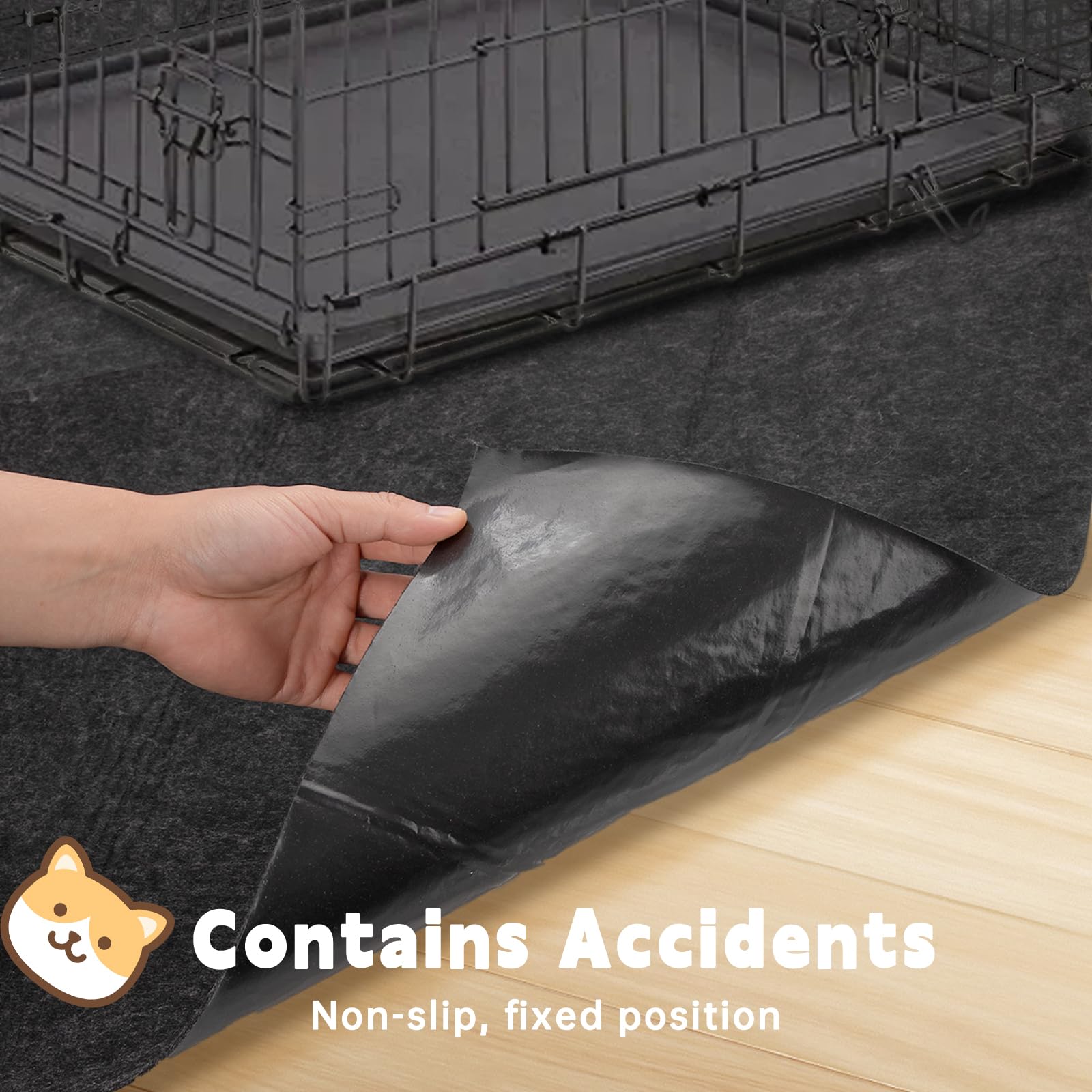 XGKHOM waterproof backing prevents spills from reaching floors