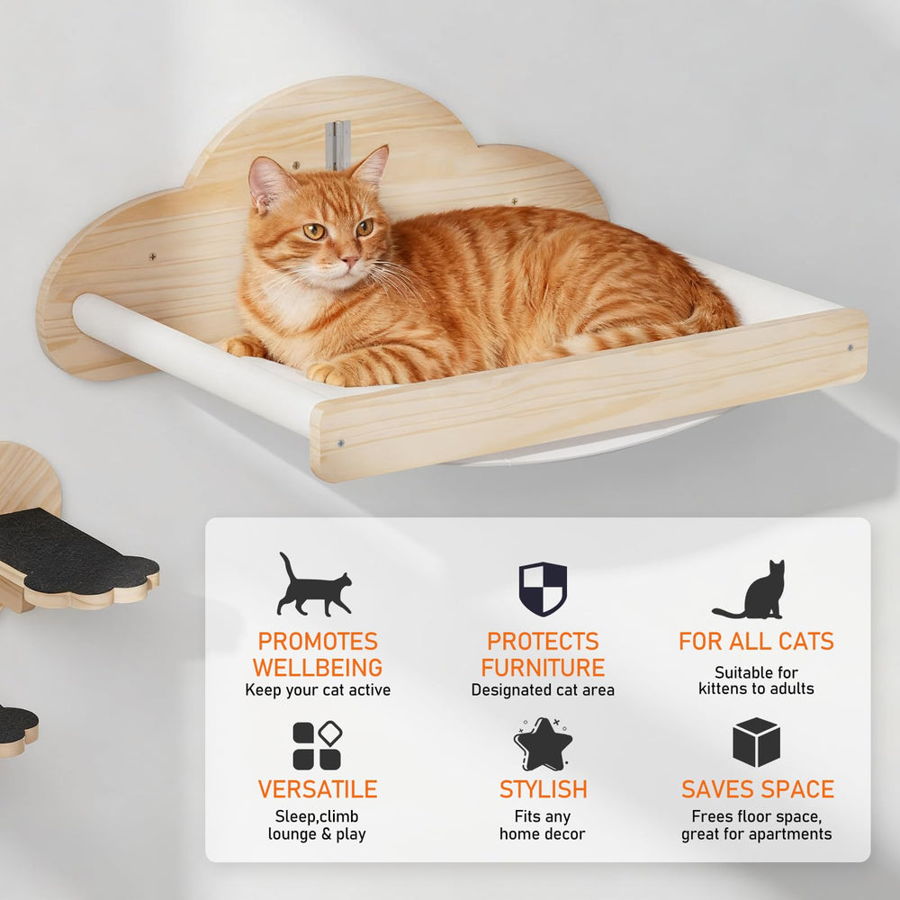 XiaZ cat hammock removable cover is machine-washable for easy cleaning.
