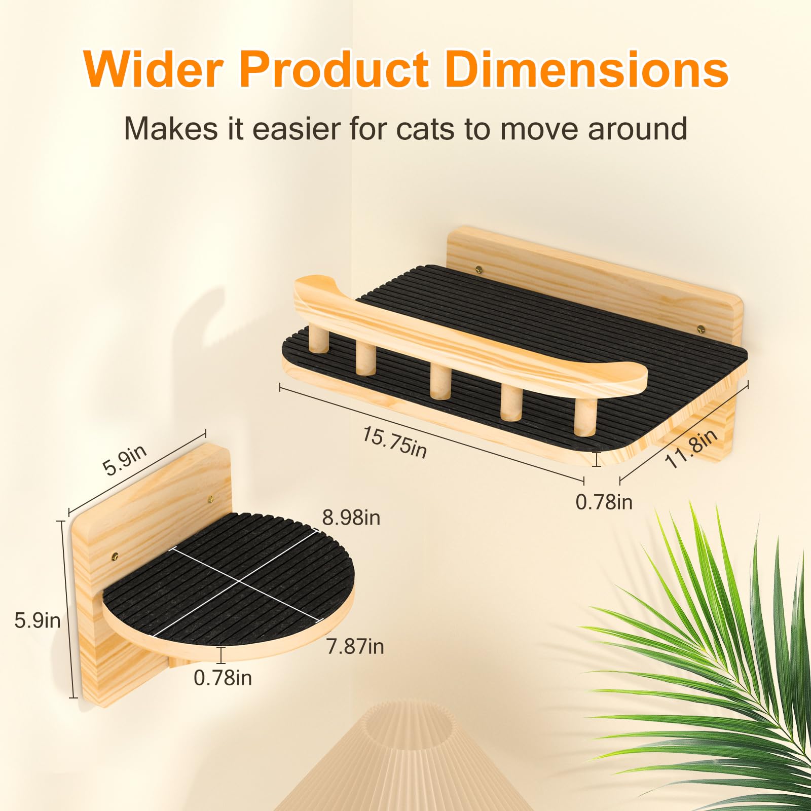 XiaZ cat wall shelves vertical perch space saving design for indoor play