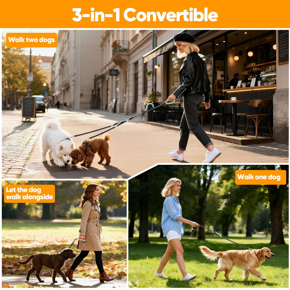 XiaZ 3-in-1 convertible leash for single dog use.