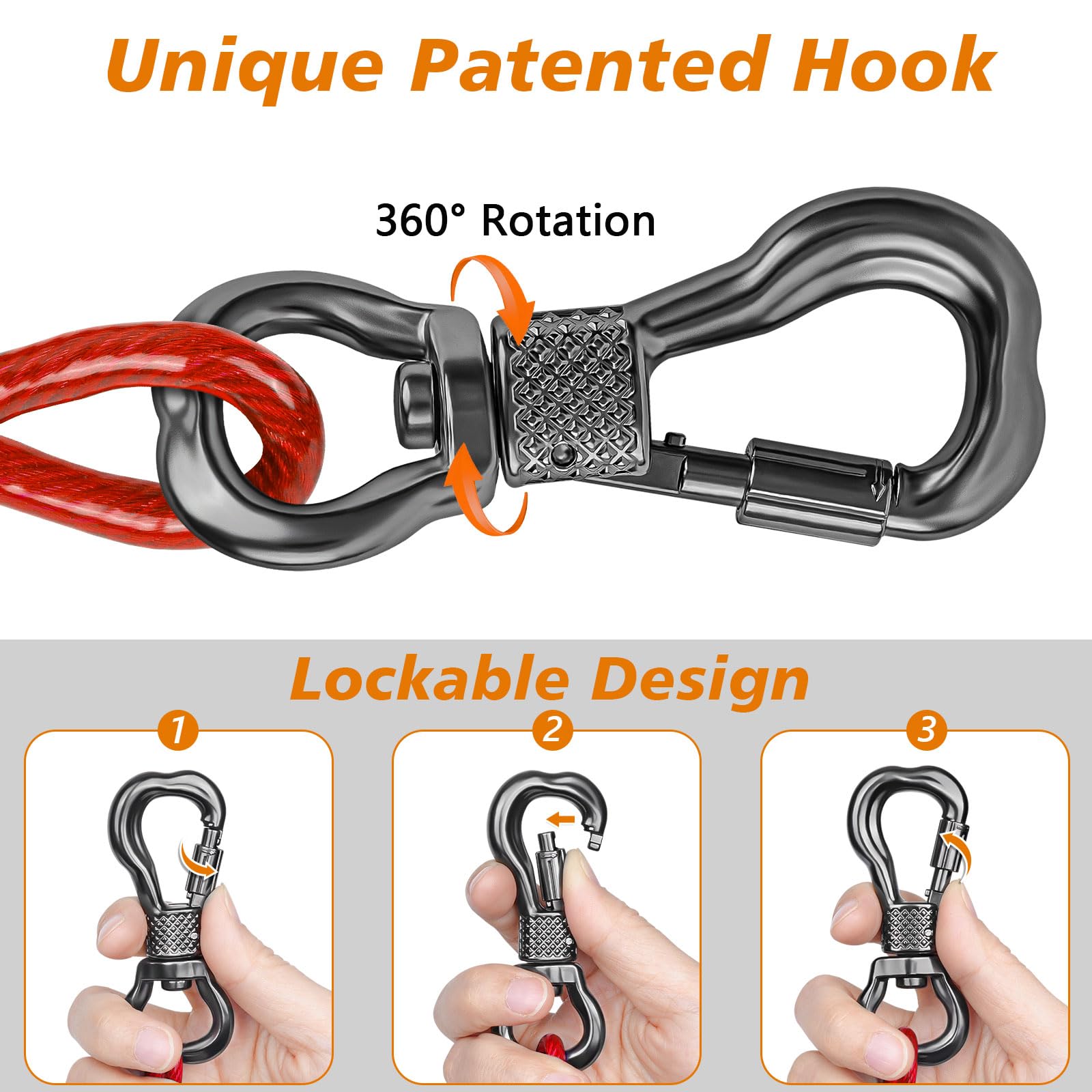 XiaZ dual fixed clasp protects against accidental unclasping during play.
