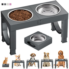 XIAZ elevated-dog-bowls-stand assembly sturdy stand for daily meals.