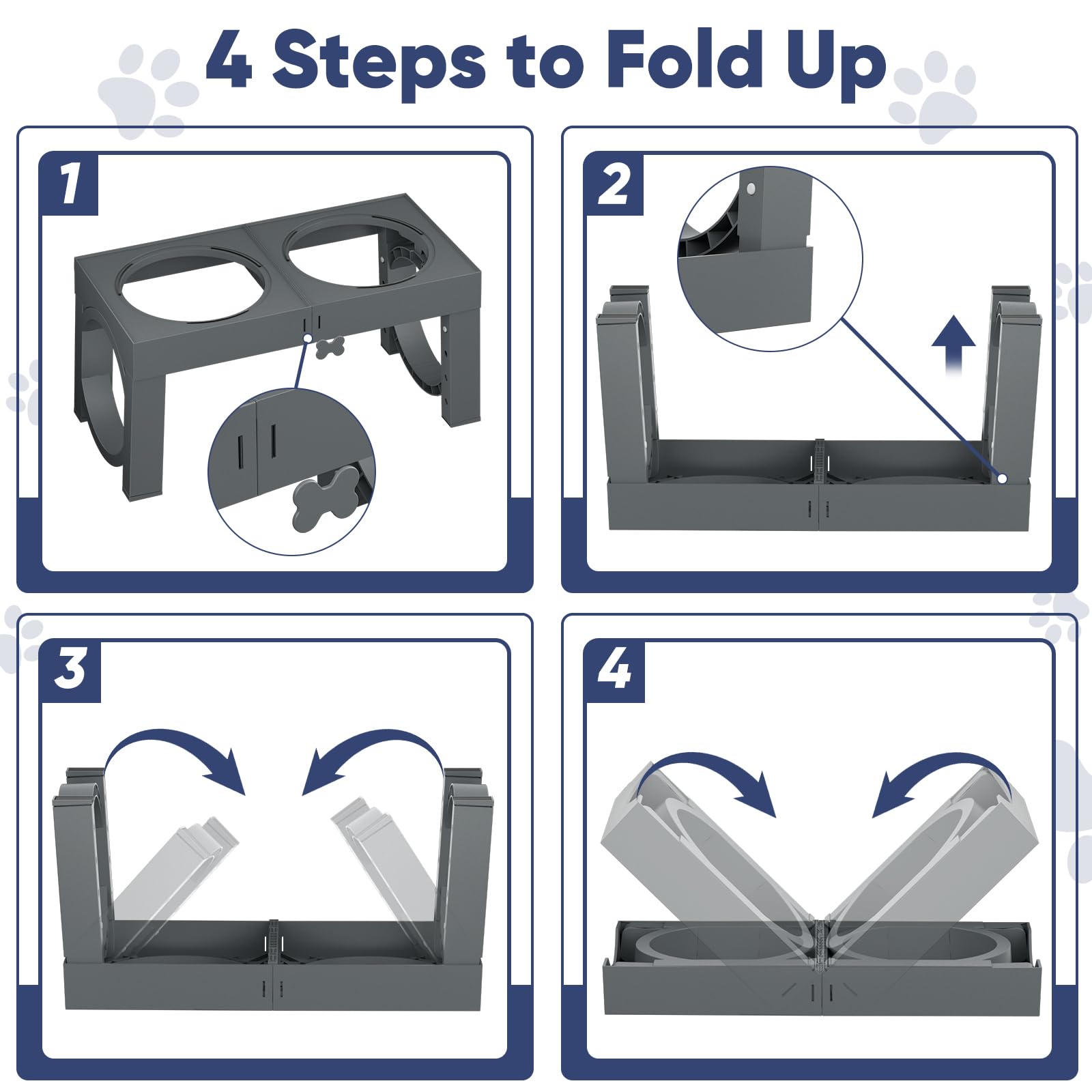 XIAZ large-dog mealtime setup with elevated height for comfortable dining.