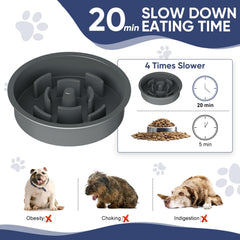 XIAZ non-slip feet keep the bowl steady during energetic eating sessions.