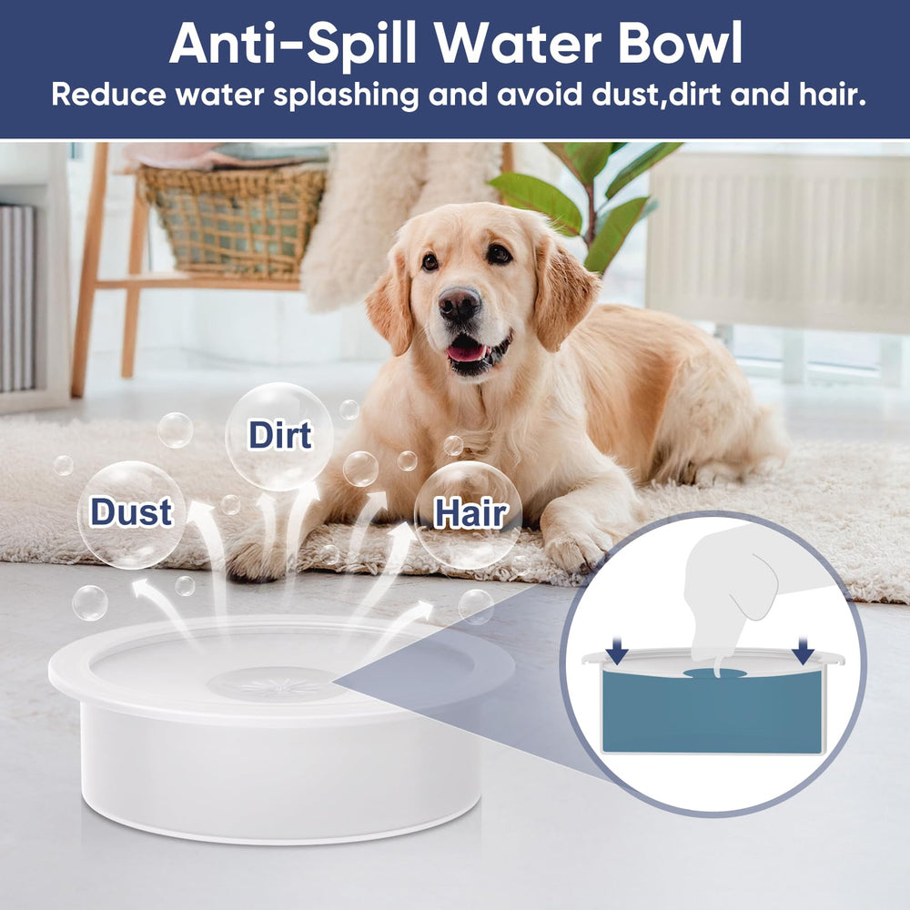 XiaZ four-height adjustable stand fits different dog sizes and ages.