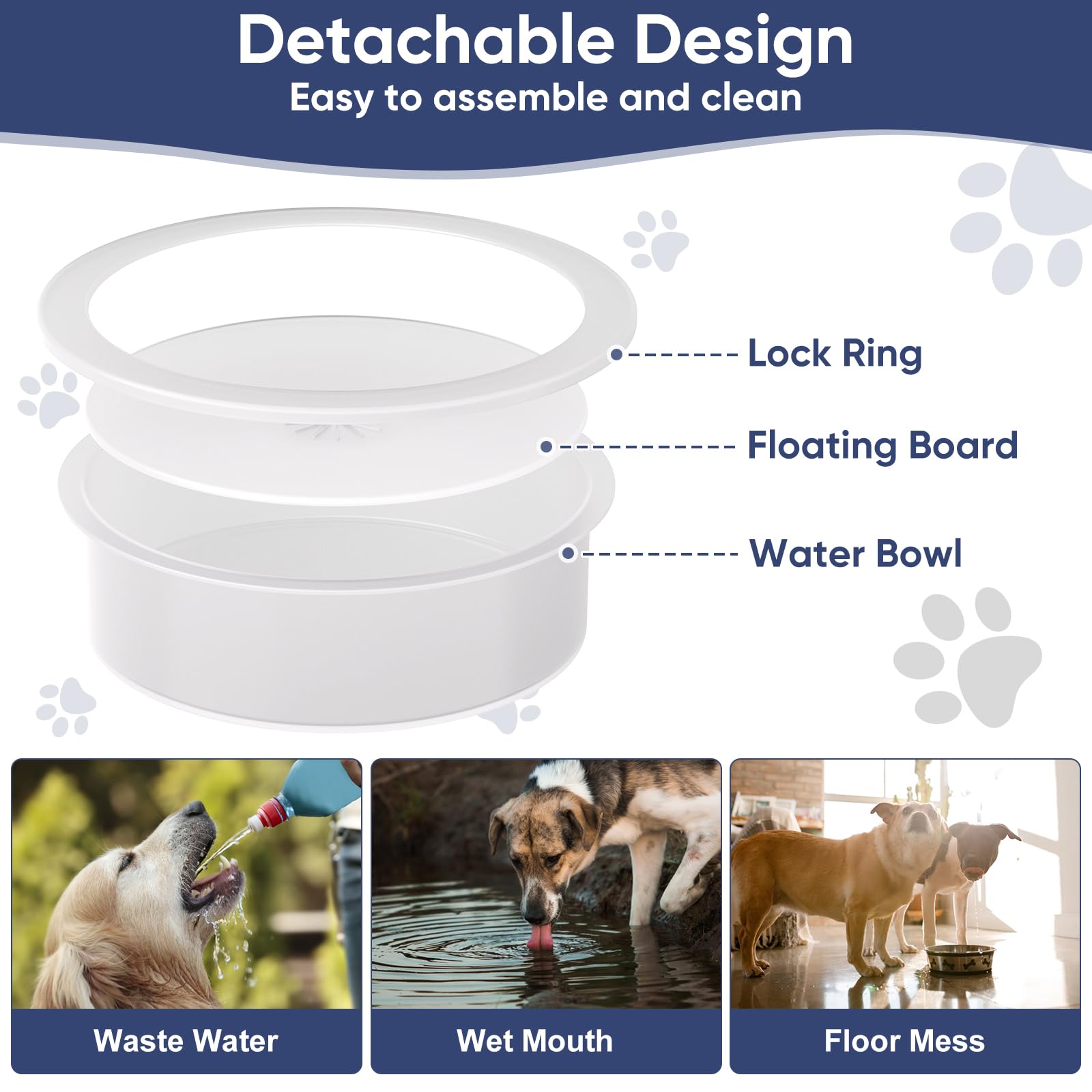 XiaZ elevated stand ideal for large dogs during meals.