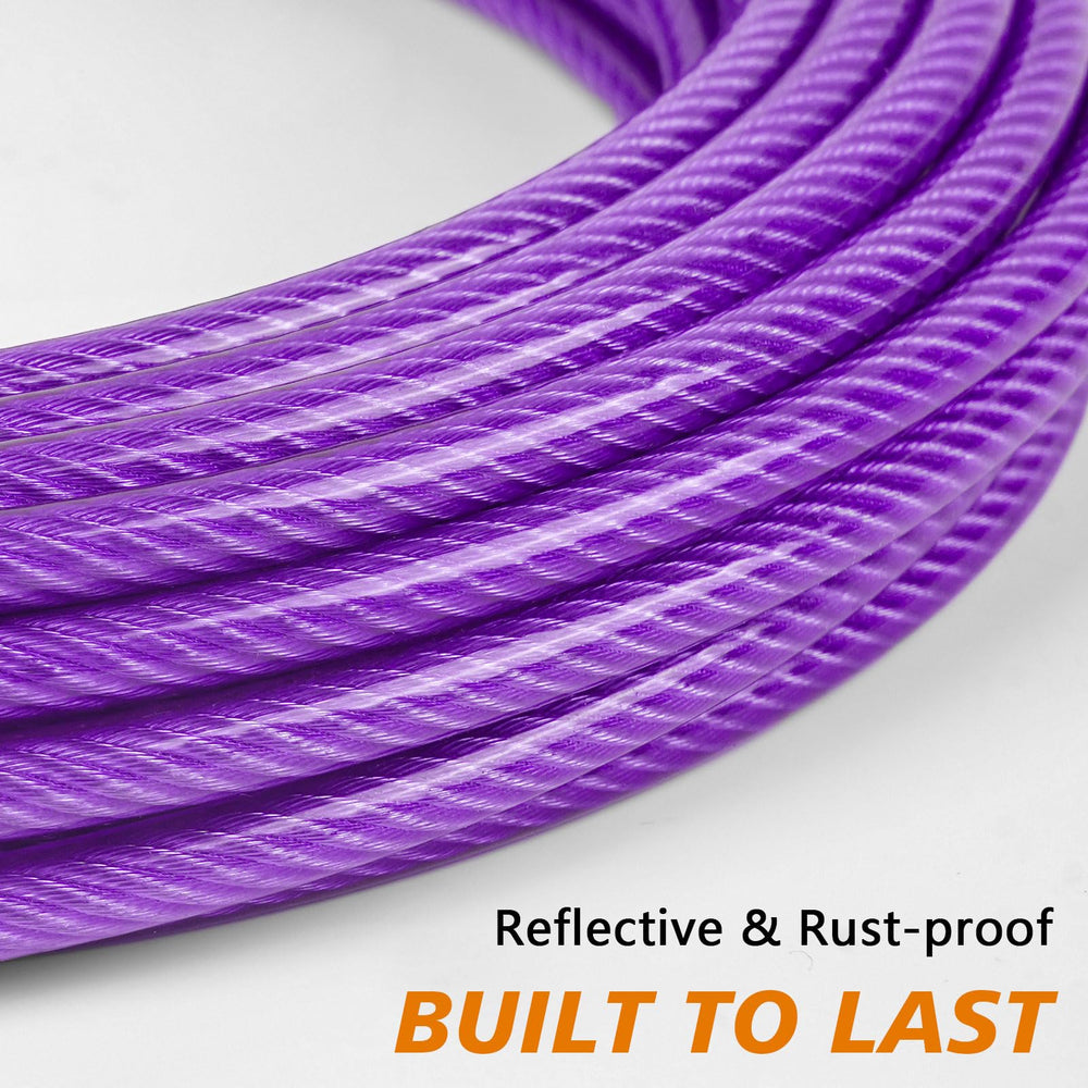 XiaZ dog line for yard shows vinyl-covered cable with weather-resistant hardware.