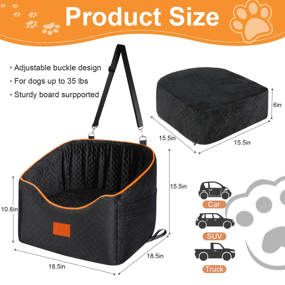 XIEEAOZEE elevated view keeps pets comforted during car rides with better scenery.
