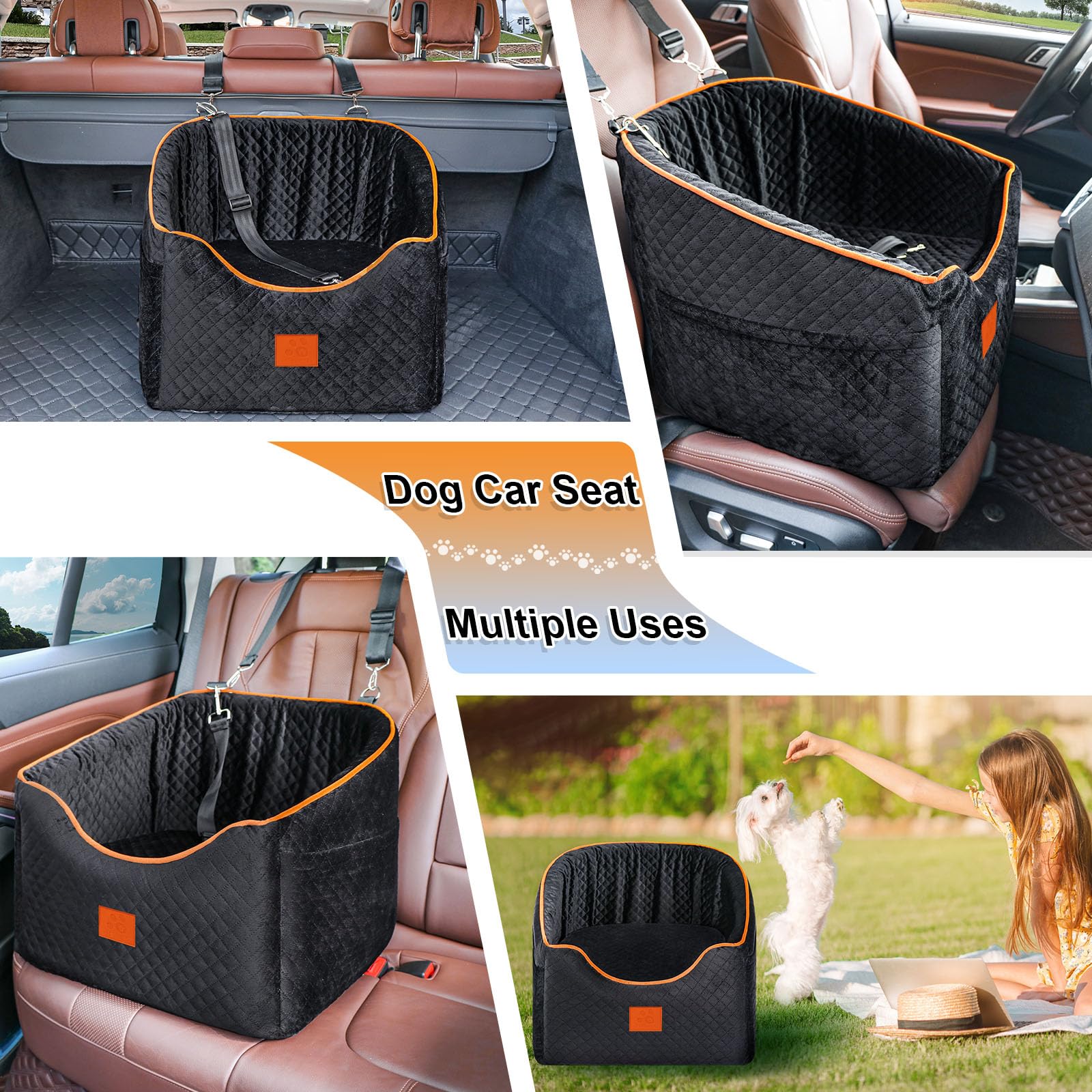 XIEEAOZEE non-slip bottom prevents sliding on smooth car floors.