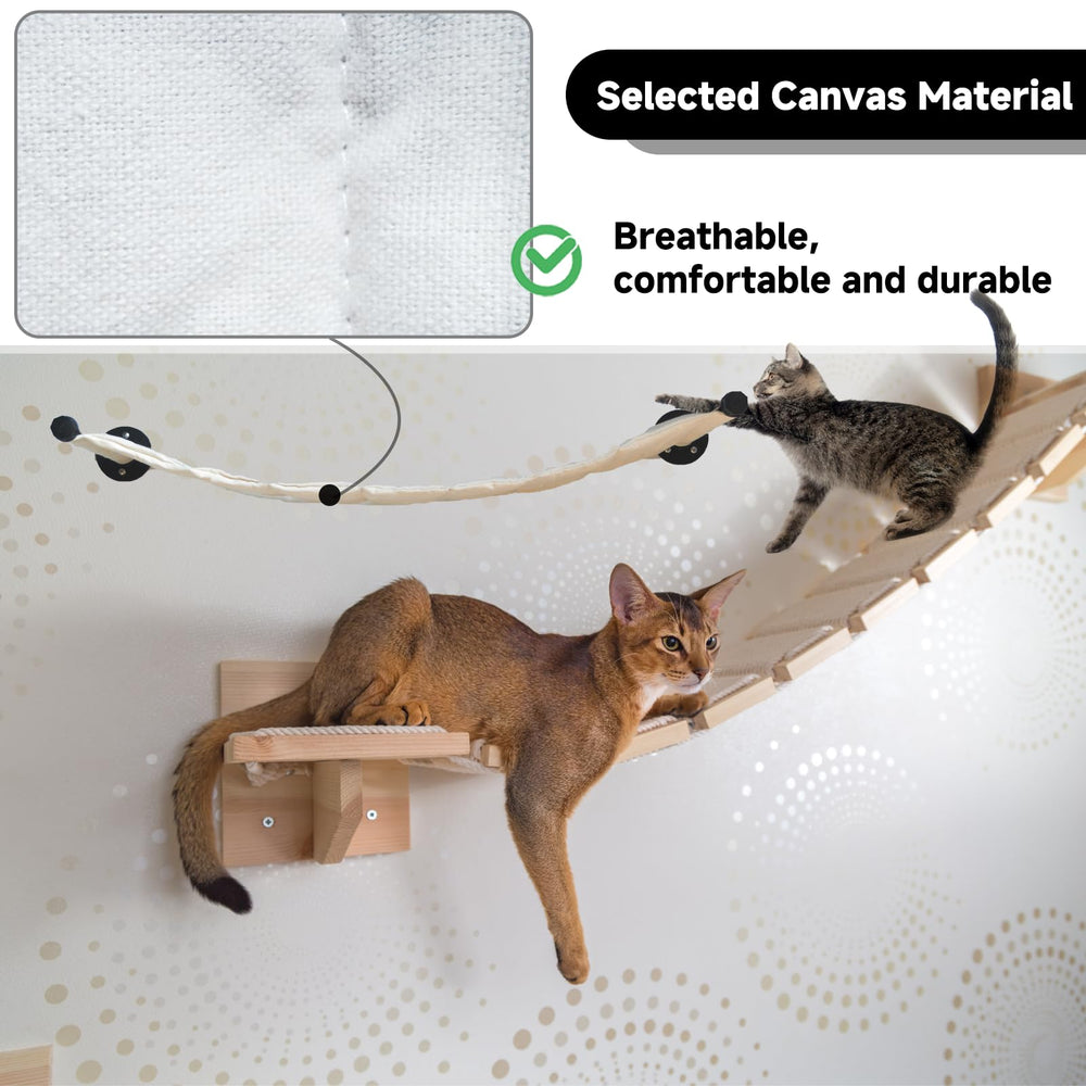 XIFOWE Cat Hammock Brackets closeup reveals durable metal support