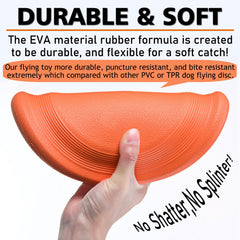 Disco volador durable EVA para sesiones de juego prolongadas.