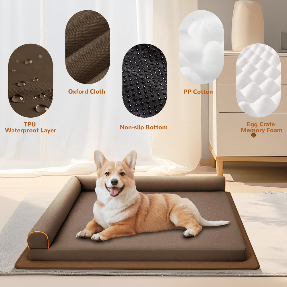 Xihan Big Dog Bed waterproof cover protecting foam from spills