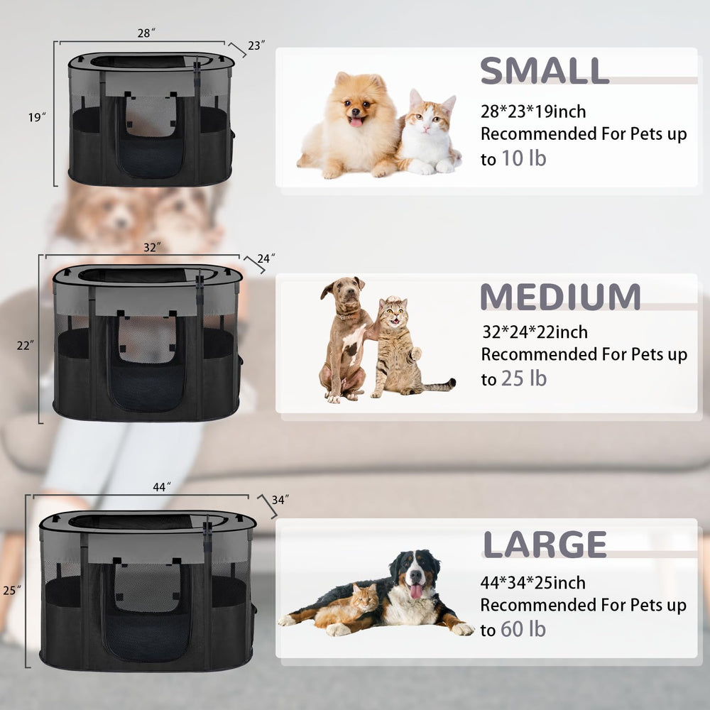 Xihan playpen shows front and back doors for easy entry.