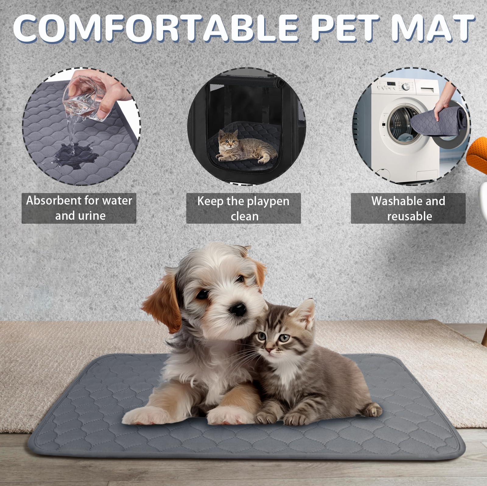 Xihan playpen top cover provides shade and ventilation.