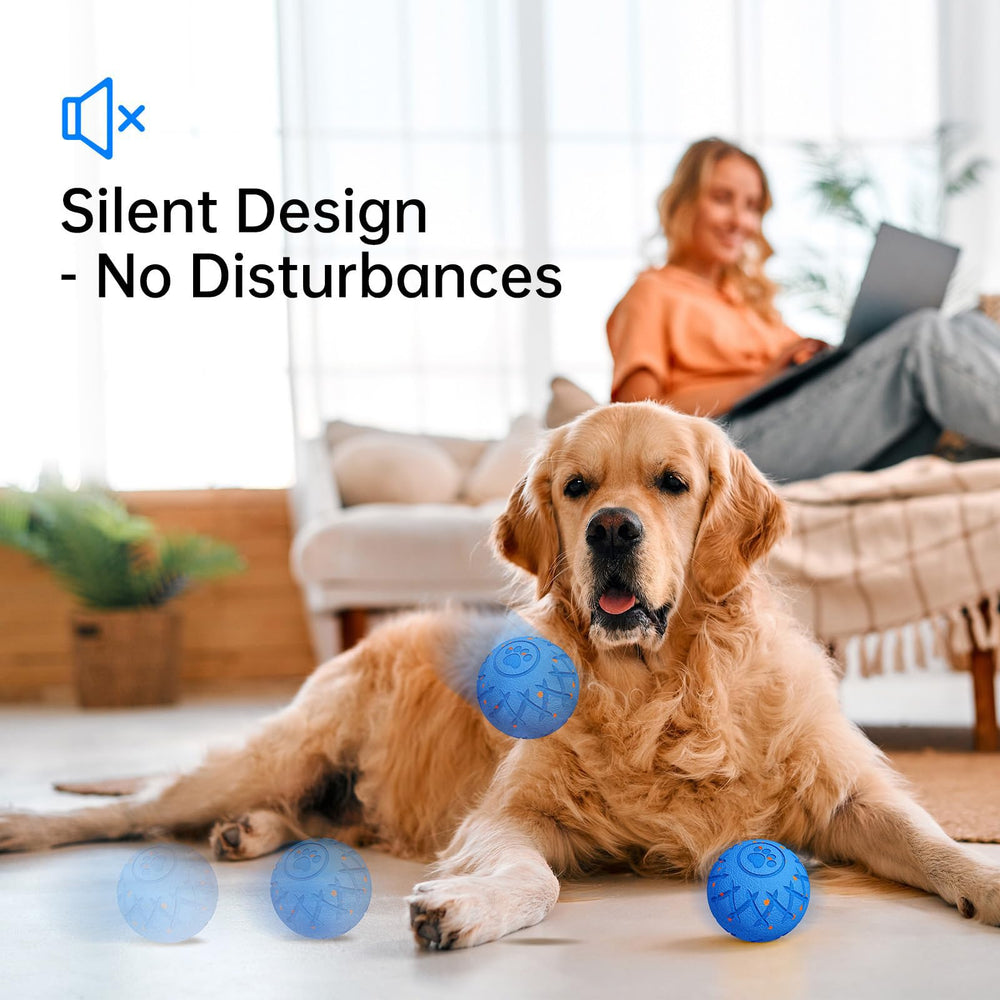 XINGZUAN Interactive Dog Ball obstacle-avoidance blue emphasizes hands-free play.
