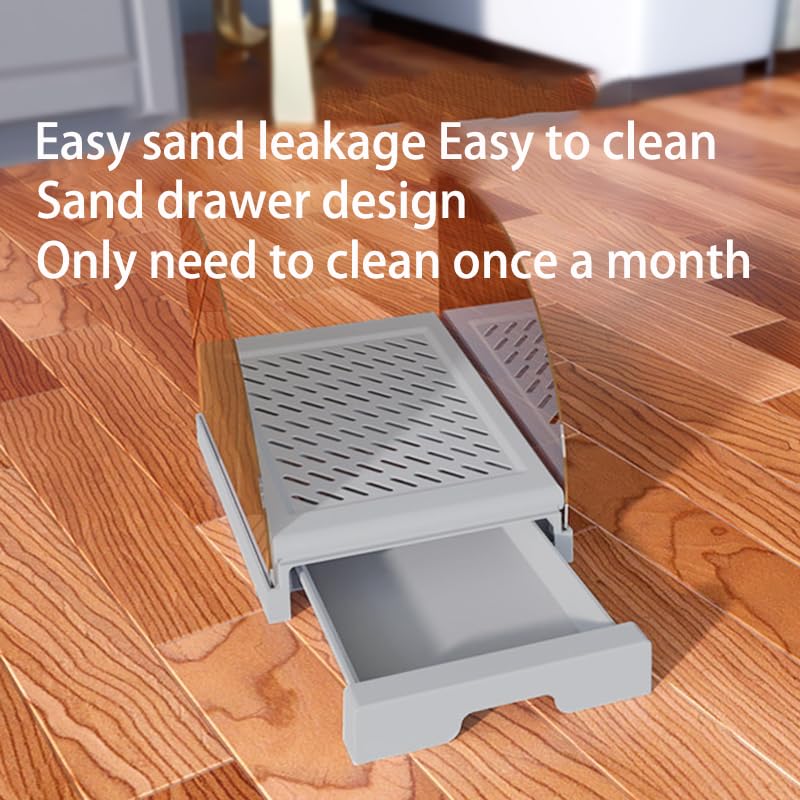 Xinhoonfei easy-clean litter steps gray enables quick removal and washing.