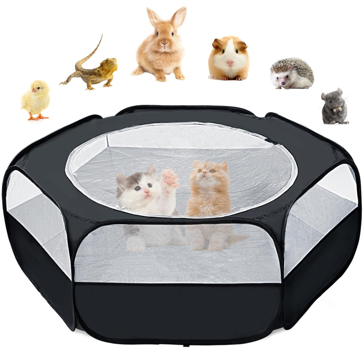 XIRGS small animal playpen with cover ready for safe indoor playtime