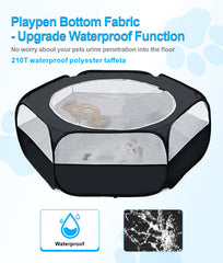 XIRGS small animal playpen folded flat for easy storage and travel