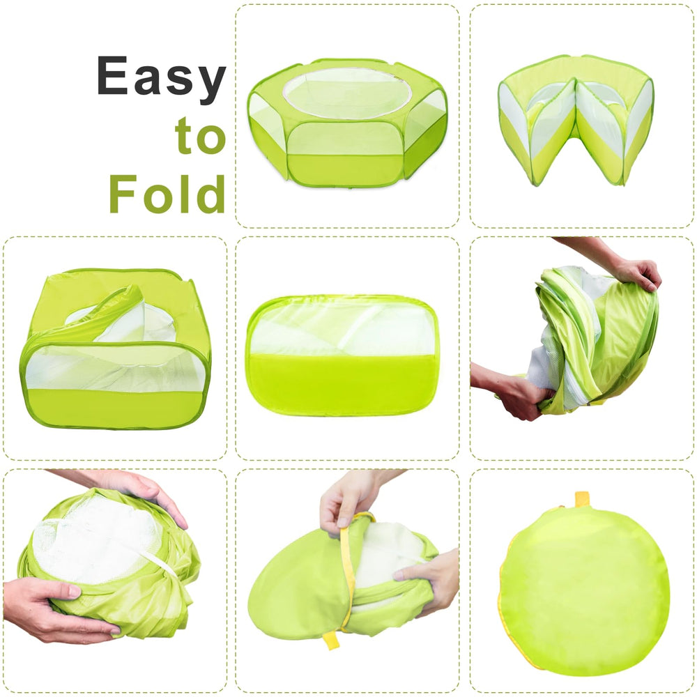 XIRGS playpen top view with secure lid and dual zipper.